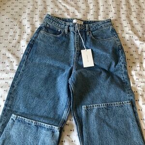 Assembly label jeans